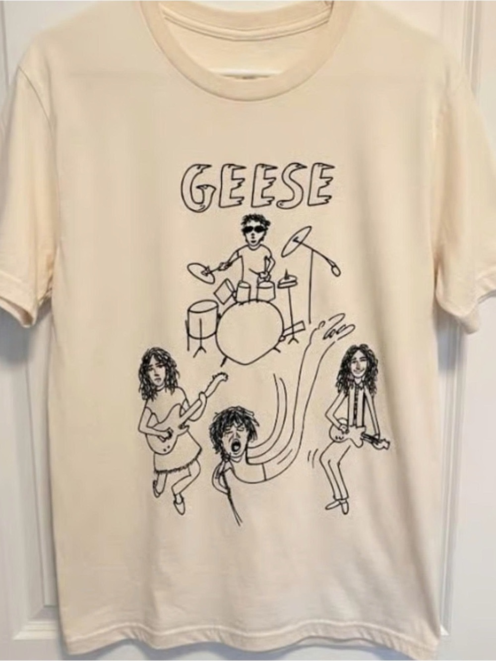 Geese Band Graphic Tee in Cream